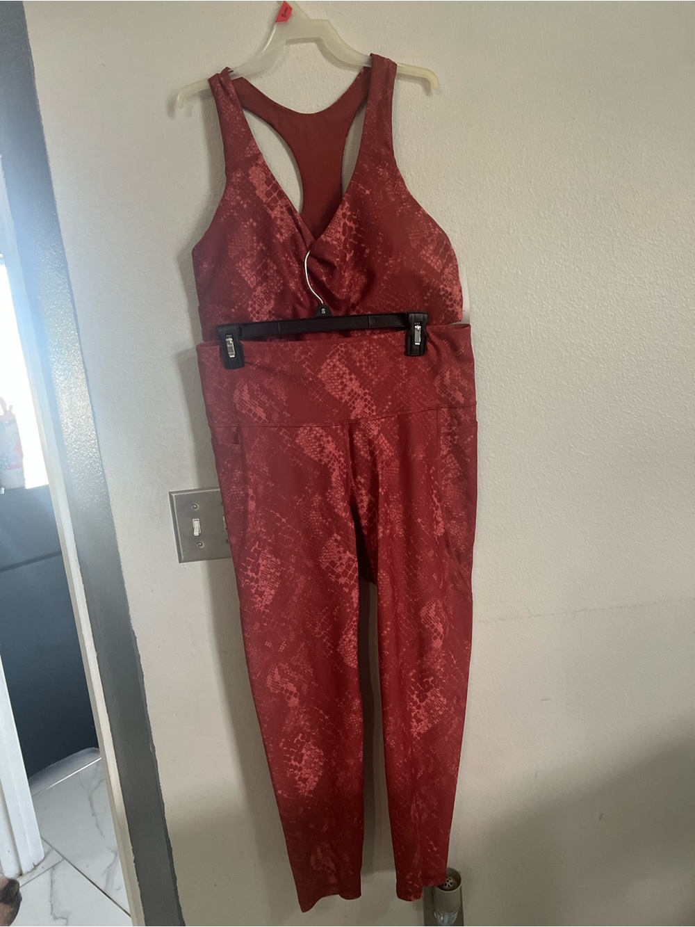 Old Navy Red Snake-Print Kids One-Piece Active Jumpsuit